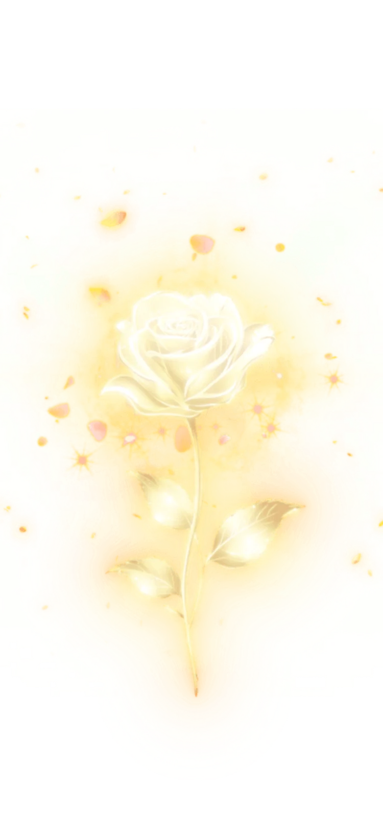 Glowing White Rose animation