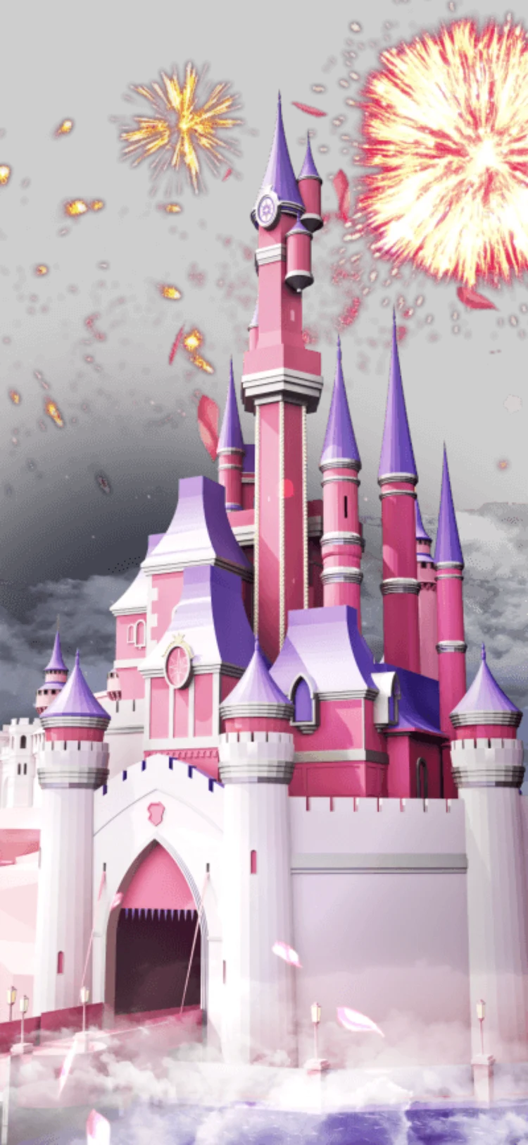 Fairytale Castle Fireworks animation preview