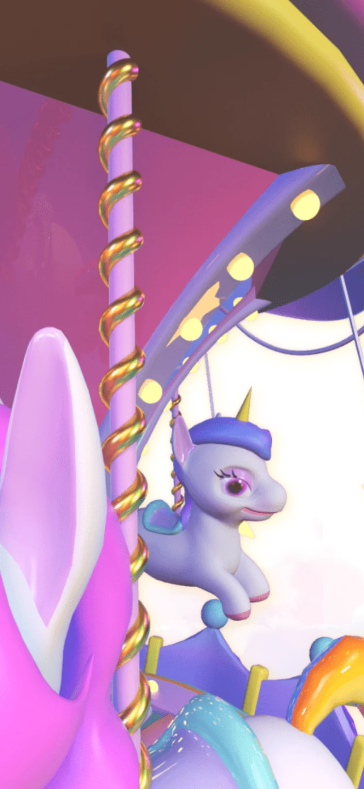 Unicorn Carousel Ride animation preview